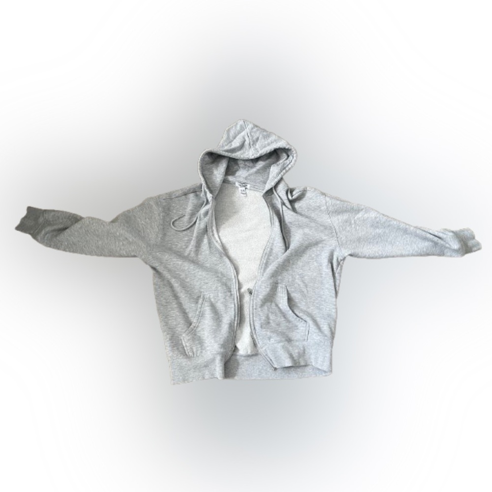 Gray Zip-Up Hoodie